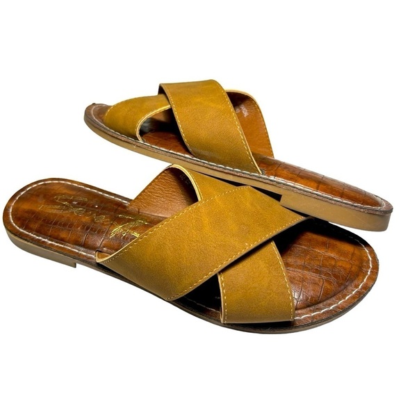 7Seven Jesse Crisscross Slide Sandals Women’s Sz 9 - Picture 1 of 9